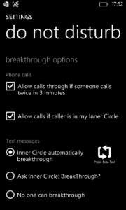 Cortana do not disturb